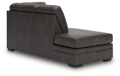 Lofton-Pike Shadow Left-Arm Facing Corner Chaise from Ashley - Luna Furniture