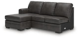 Lofton-Pike Shadow Left-Arm Facing Sofa Chaise from Ashley - Luna Furniture