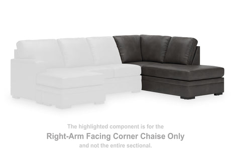 Lofton-Pike Shadow Right-Arm Facing Corner Chaise from Ashley - Luna Furniture