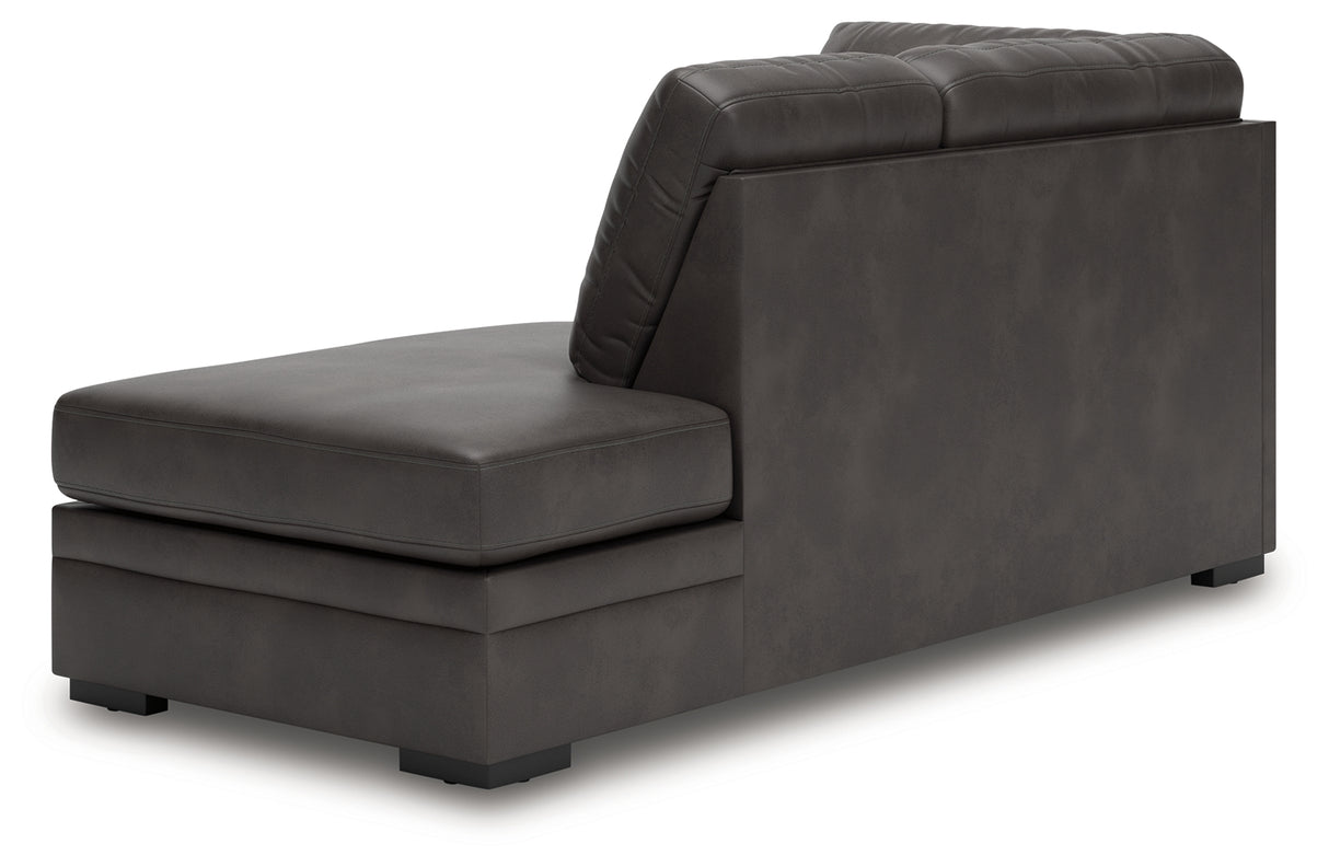 Lofton-Pike Shadow Right-Arm Facing Corner Chaise from Ashley - Luna Furniture