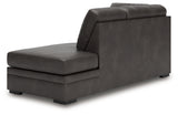 Lofton-Pike Shadow Right-Arm Facing Corner Chaise from Ashley - Luna Furniture