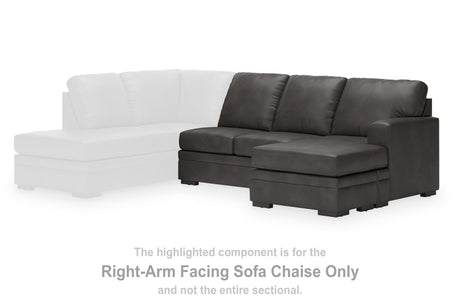 Lofton-Pike Shadow Right-Arm Facing Sofa Chaise from Ashley - Luna Furniture