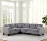 Logan Gray Reversible Sectional from Happy Homes - Luna Furniture