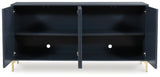 Loirwick Dark Blue Accent Cabinet from Ashley - Luna Furniture