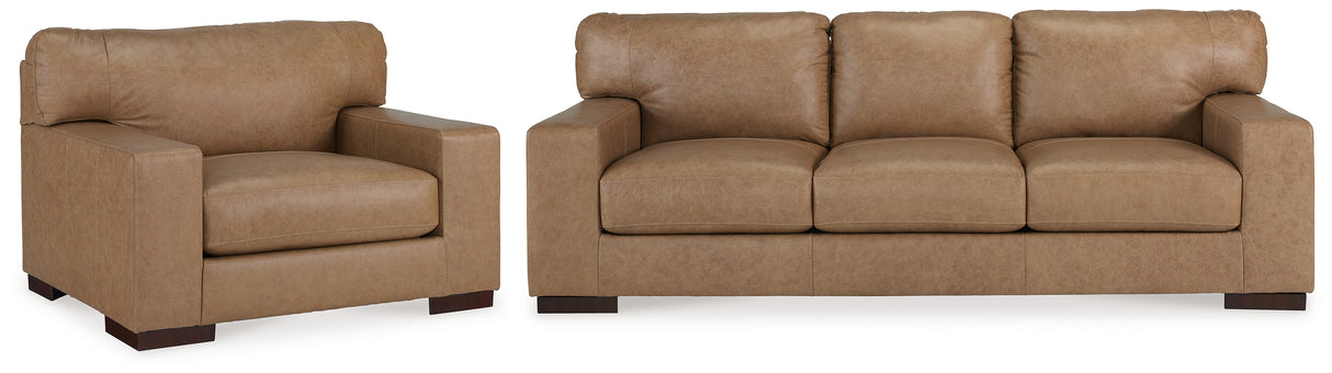 Lombardia Sofa and Oversized Chair from Ashley - Luna Furniture