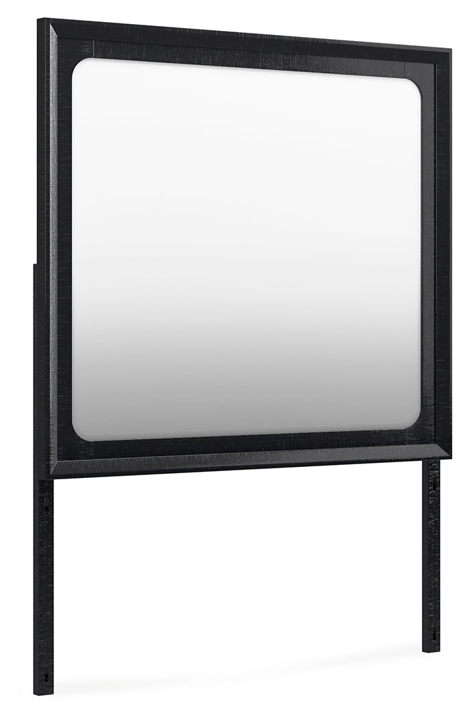 Londer Black Bedroom Mirror (Mirror Only) from Ashley - Luna Furniture