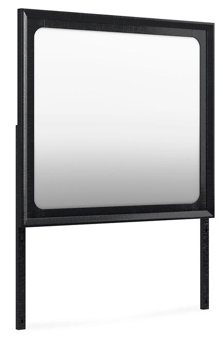 Londer Black Bedroom Mirror (Mirror Only) from Ashley - Luna Furniture
