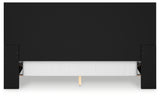 Londer Black California King Panel Bed from Ashley - Luna Furniture