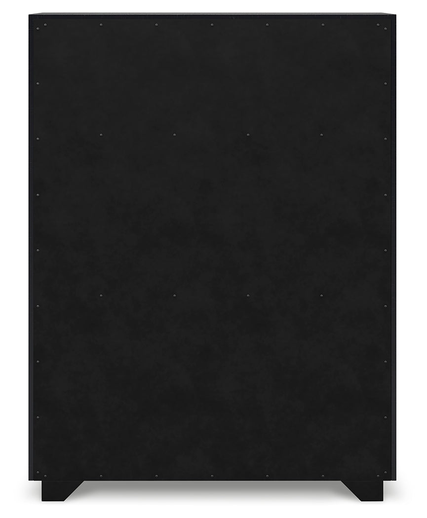 Londer Black Chest of Drawers from Ashley - Luna Furniture