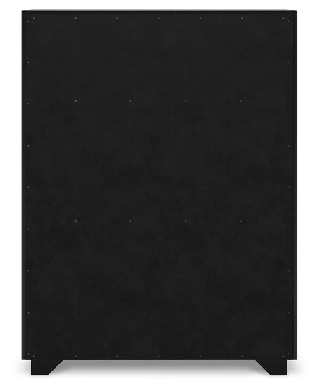 Londer Black Chest of Drawers from Ashley - Luna Furniture
