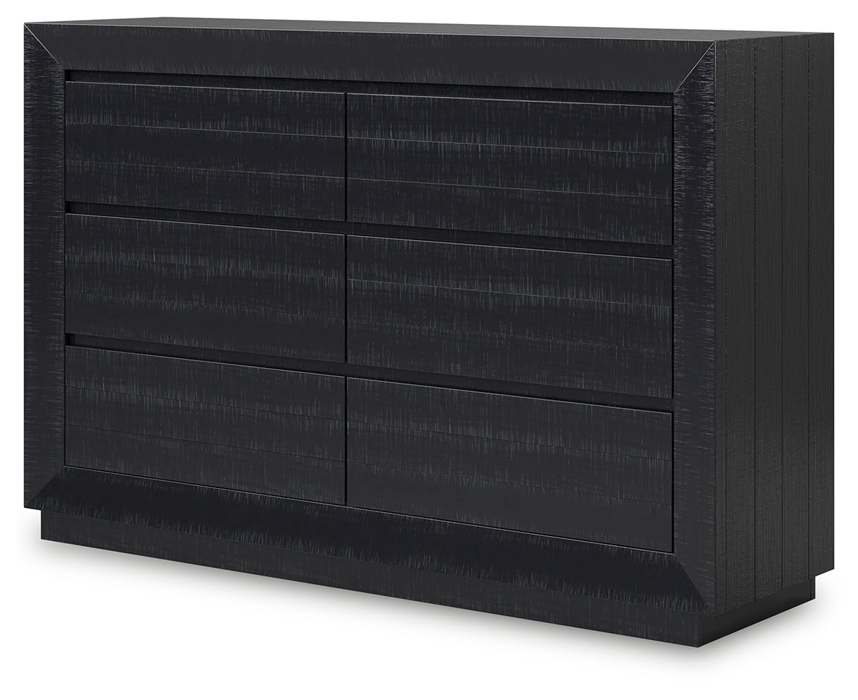 Londer Black Dresser from Ashley - Luna Furniture
