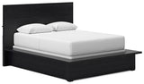 Londer Black Queen Panel Bed from Ashley - Luna Furniture