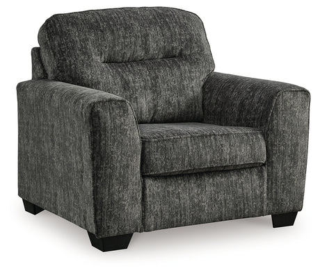Lonoke Gunmetal 2 Loveseats and Chair from Ashley - Luna Furniture