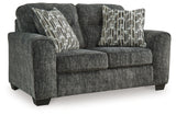Lonoke Gunmetal 2 Loveseats and Chair from Ashley - Luna Furniture