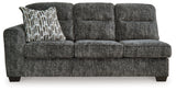 Lonoke Gunmetal 2-Piece Sectional, Oversized Chair and Ottoman from Ashley - Luna Furniture