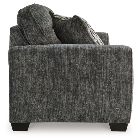 Lonoke Gunmetal Sofa and Oversized Chair from Ashley - Luna Furniture