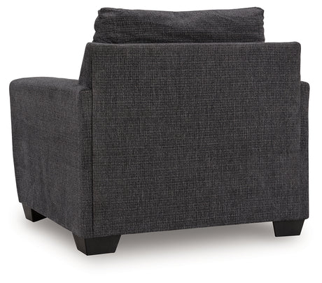 Loreo Ebony Chair from Ashley - Luna Furniture