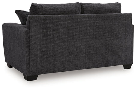 Loreo Ebony Loveseat from Ashley - Luna Furniture