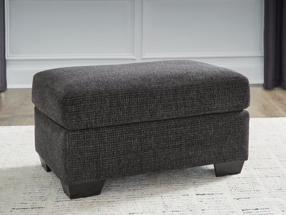 Loreo Ebony Ottoman from Ashley - Luna Furniture