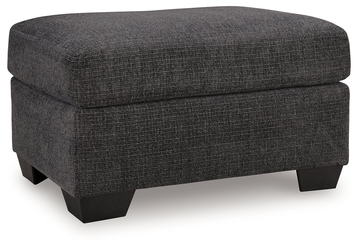 Loreo Ebony Ottoman from Ashley - Luna Furniture