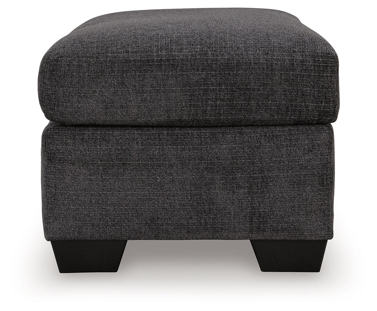 Loreo Ebony Ottoman from Ashley - Luna Furniture