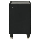 Lorient Black 2-Drawer LED Nightstand with USB from Coaster - Luna Furniture