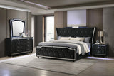 Lorient Black 4-Piece Queen Bedroom Set from Coaster - Luna Furniture