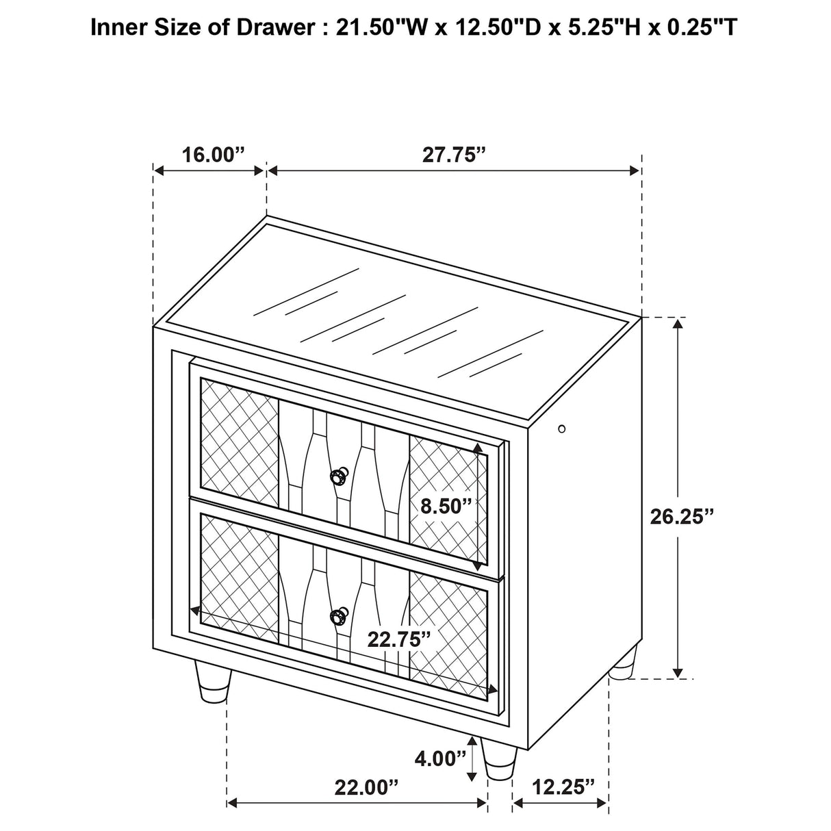 Lorient Black 5-Piece Eastern King Bedroom Set from Coaster - Luna Furniture