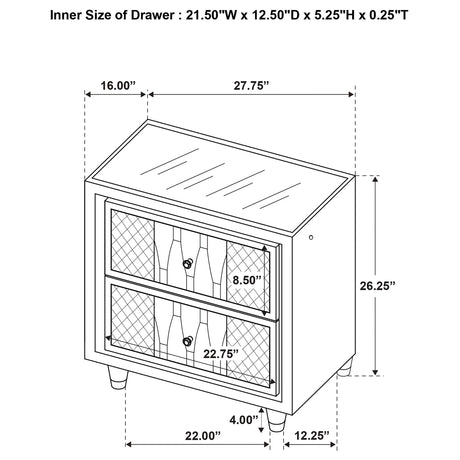 Lorient Black 5-Piece Eastern King Bedroom Set from Coaster - Luna Furniture