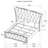 Lorient Black 5-Piece Eastern King Bedroom Set from Coaster - Luna Furniture