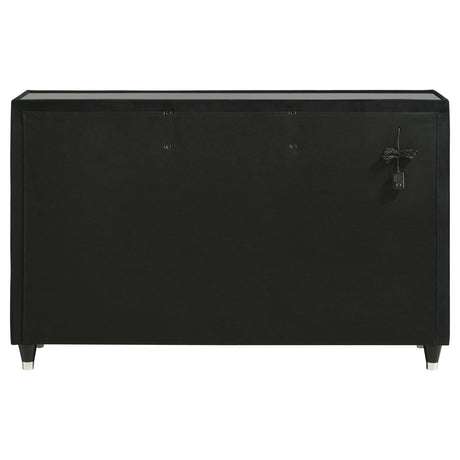 Lorient Black 8-Drawer LED Bedroom Dresser from Coaster - Luna Furniture