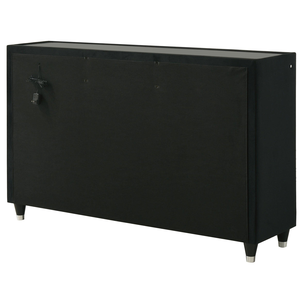 Lorient Black 8-Drawer LED Bedroom Dresser from Coaster - Luna Furniture