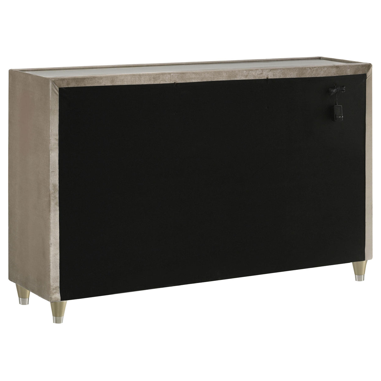 Lorient Ivory and Camel 8-Drawer LED Bedroom Dresser from Coaster - Luna Furniture