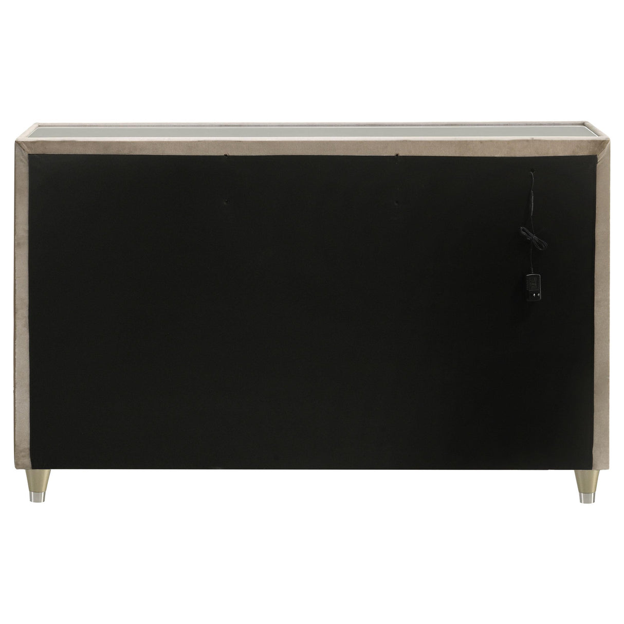 Lorient Ivory and Camel 8-Drawer LED Bedroom Dresser from Coaster - Luna Furniture