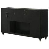 Lorient Black 8-Drawer LED Bedroom Flame Box Dresser from Coaster - Luna Furniture