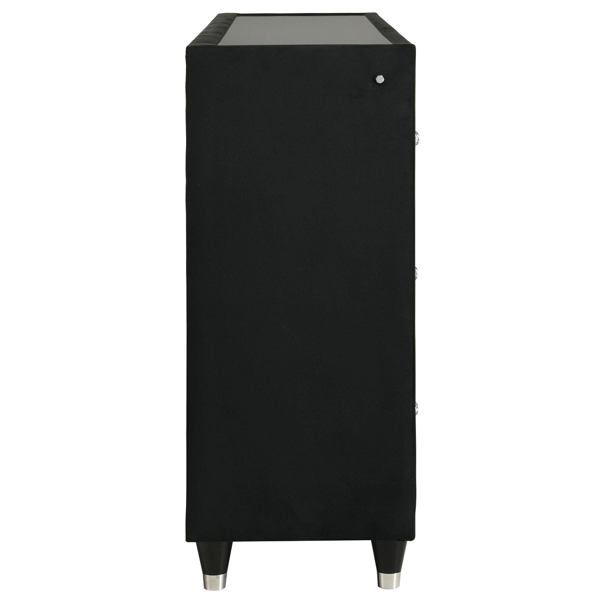 Lorient Black 8-Drawer LED Bedroom Flame Box Dresser from Coaster - Luna Furniture