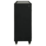 Lorient Black 8-Drawer LED Bedroom Flame Box Dresser from Coaster - Luna Furniture