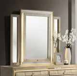 Lorient Ivory and Camel LED Dresser Mirror from Coaster - Luna Furniture