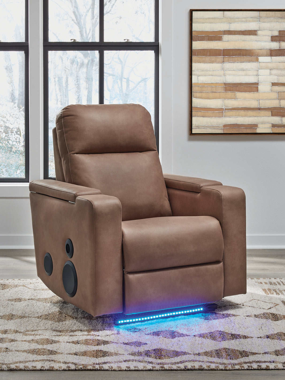 Lorrenton Caramel Power Glider Recliner with Audio System from Ashley - Luna Furniture