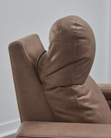 Lorrenton Caramel Power Glider Recliner with Audio System from Ashley - Luna Furniture