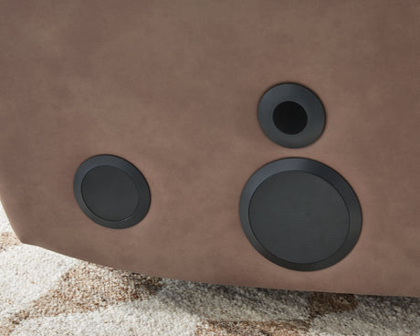 Lorrenton Caramel Power Glider Recliner with Audio System from Ashley - Luna Furniture