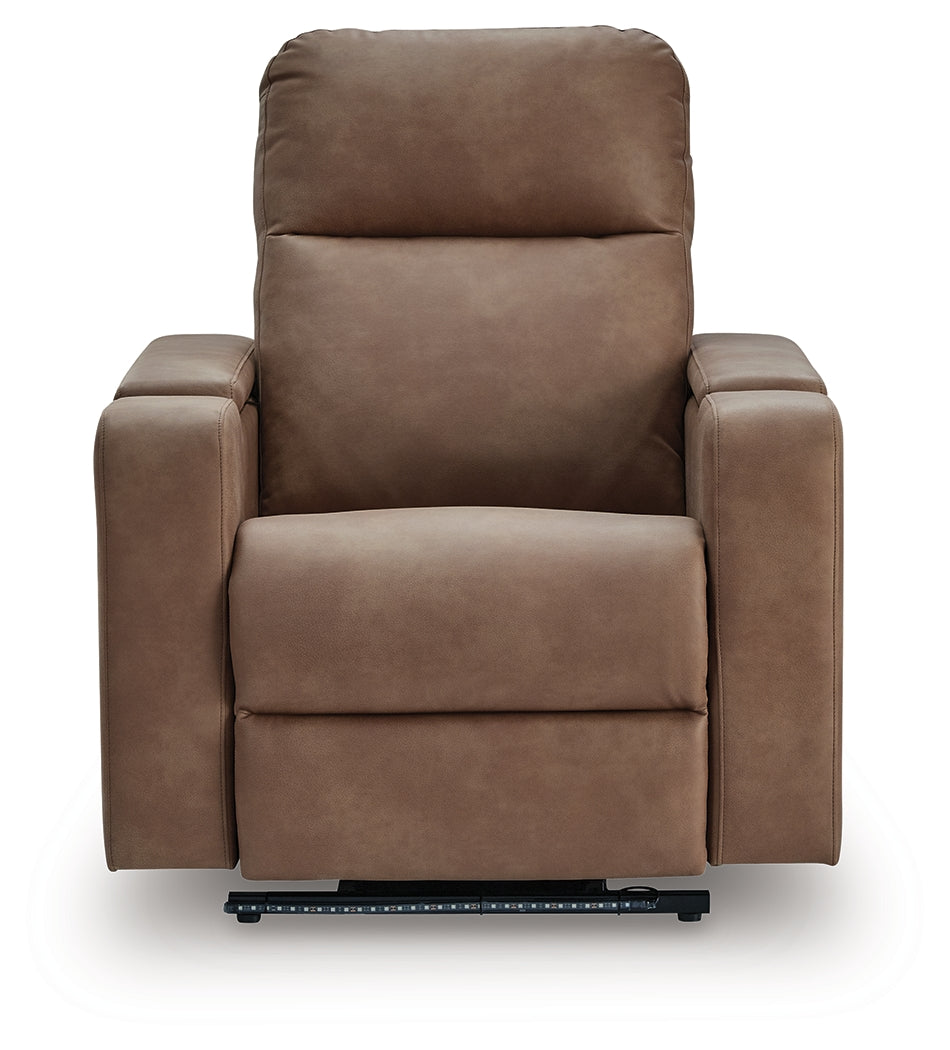 Lorrenton Caramel Power Glider Recliner with Audio System from Ashley - Luna Furniture