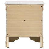 Louis Philippe White 2-Drawer Nightstand from Coaster - Luna Furniture