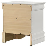 Louis Philippe White 2-Drawer Nightstand from Coaster - Luna Furniture
