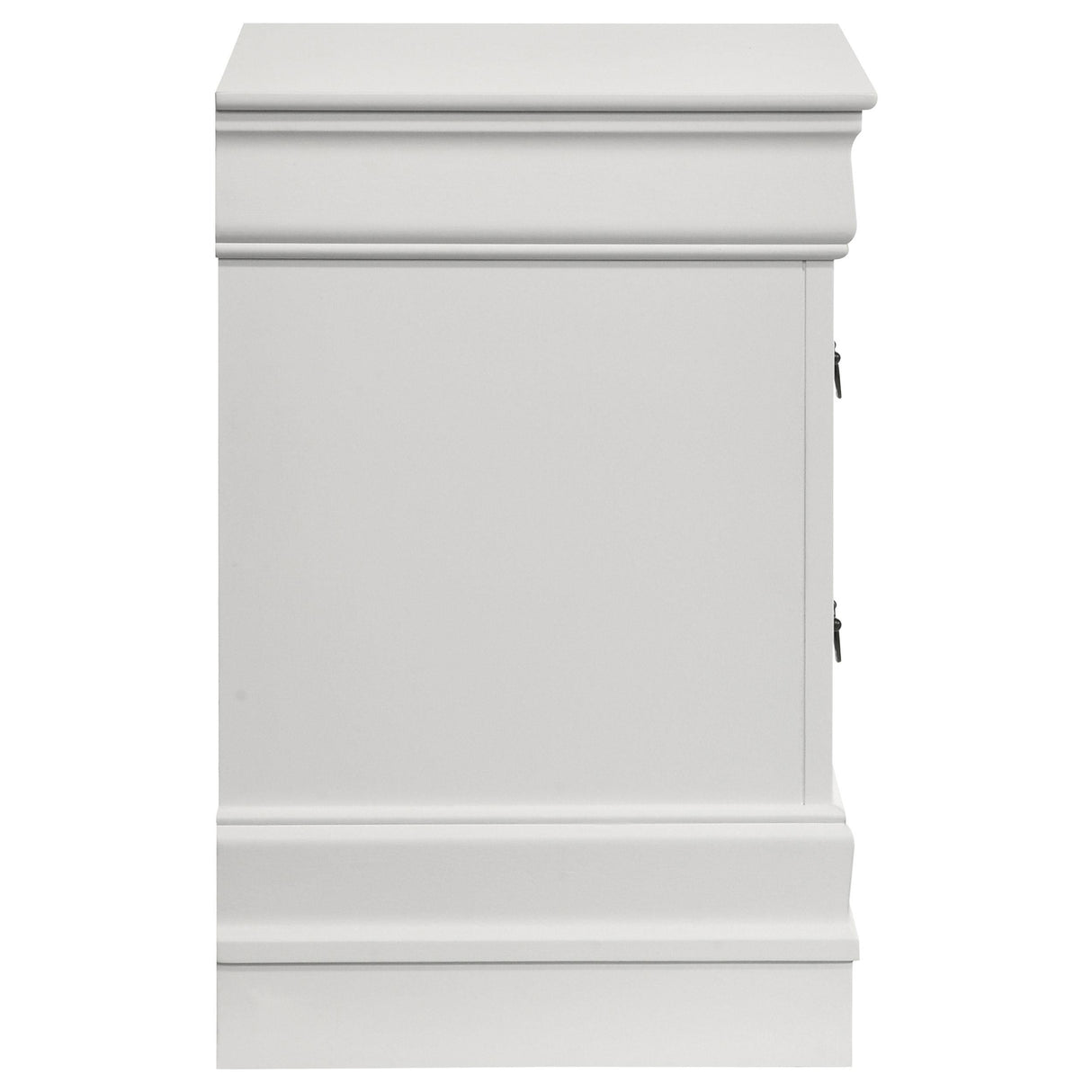Louis Philippe White 2-Drawer Nightstand from Coaster - Luna Furniture