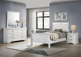 Louis Philippe White 4-Piece Twin Bedroom Set from Coaster - Luna Furniture