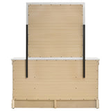 Louis White Philippe 6-Drawer Dresser and Mirror from Coaster - Luna Furniture