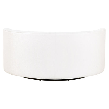 Lourne Grand Swivel Sofa Chair in Livesmart Boucle-Snow from Essentials For Living - Luna Furniture