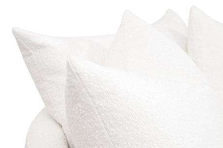 Lourne Grand Swivel Sofa Chair in Livesmart Boucle-Snow from Essentials For Living - Luna Furniture