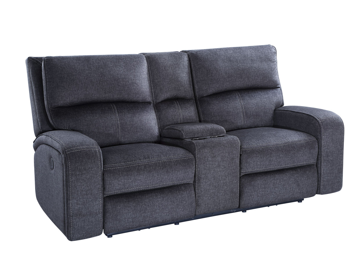 Lovell Charcoal 3-Piece Power Reclining Living Room Set from Steve Silver - Luna Furniture